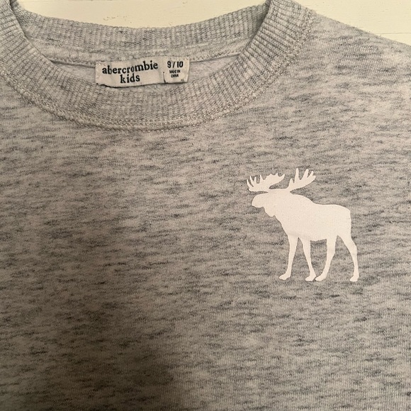 Abercrombie Kids long Sleeve Sweater Crewneck Size‎ 9 / 10 Ombré Blue Gray - Picture 3 of 4